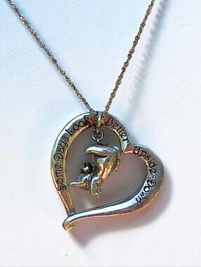 Sterling Silver Eeyore Some Days Are Better Upside Down Pendant Necklace